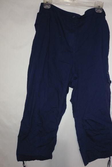 ellos Pants - Ellos Sapphire Blue Lightweight Tie Pants 20W Plus